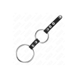 KINK - DOPPELTER PENISRING 3,8 CM BIS 5 CM DURCH LEDER VERBUNDEN - KI…