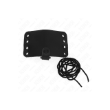 KINK - ANELLO PER PENE IN PELLE CON CHIUSURA IN LACCI E LACCI - KINK…