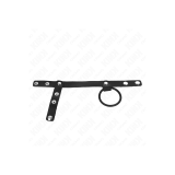 KINK - PENISRING AUS SILIKON 3,8 CM MIT HOHEM TEILER UND LEDERBAND 22…