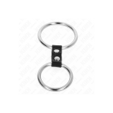 KINK - DOPPELTER PENISRING AUS METALL 3,7 CM BIS 5 CM VERBUNDEN DURCH…