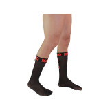 MACHO - THIN SOCKS ONE SIZE BLACK/RED - MACHO UNDERWEAR