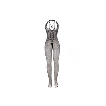 SUBBLIME - 951788 LONG FISHNET BODYSTOCKING WITH STRAPS ON CHEST AND…