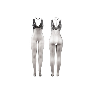 Subblime - 951993 Schwarz Transparenter Netz - Bodystocking Mit