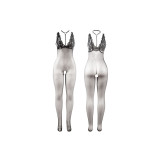 Subblime - 951993 Schwarz Transparenter Netz - Bodystocking Mit