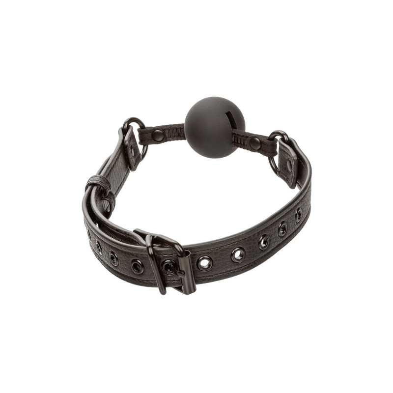 CALEXOTICS - NOCTURNAL BÂILLON À BOULE EN SILICONE NOIR - Mâchoires