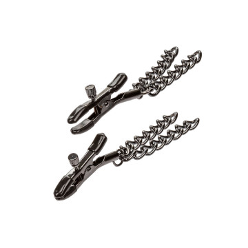 CALEXOTICS - EUPHORIA PINZAS PEZONES CON CADENA 14,5 CM