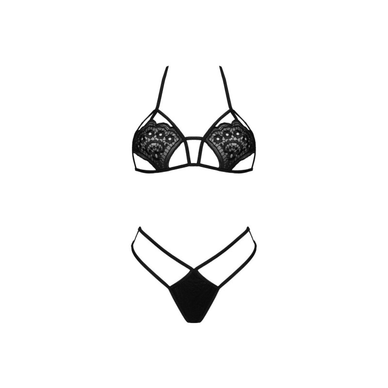 Livco Corsetti Fashion - Jimena Lc 20216 Sujetador + Tanga Negro