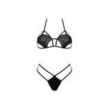 Livco Corsetti Fashion - Jimena Lc 20216 Sujetador + Tanga Negro