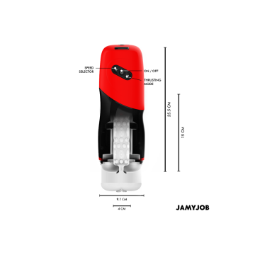 JAMYJOB - XPEED MASTURBADOR VAGINA AUTOMÁTICO 5 MODOS DE EMPUJE Y EFECTO SONIDO