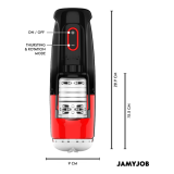 JAMYJOB - STORM MASTURBATORE VAGINALE AUTOMATICO CON 10 MODALITÀ, ROTAZIONE E SPINTA