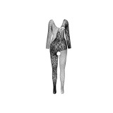 PASSION - BS 107 BODYSTOCKING NERO TAGLIA UNICA - PASSION WOMAN BODYS…