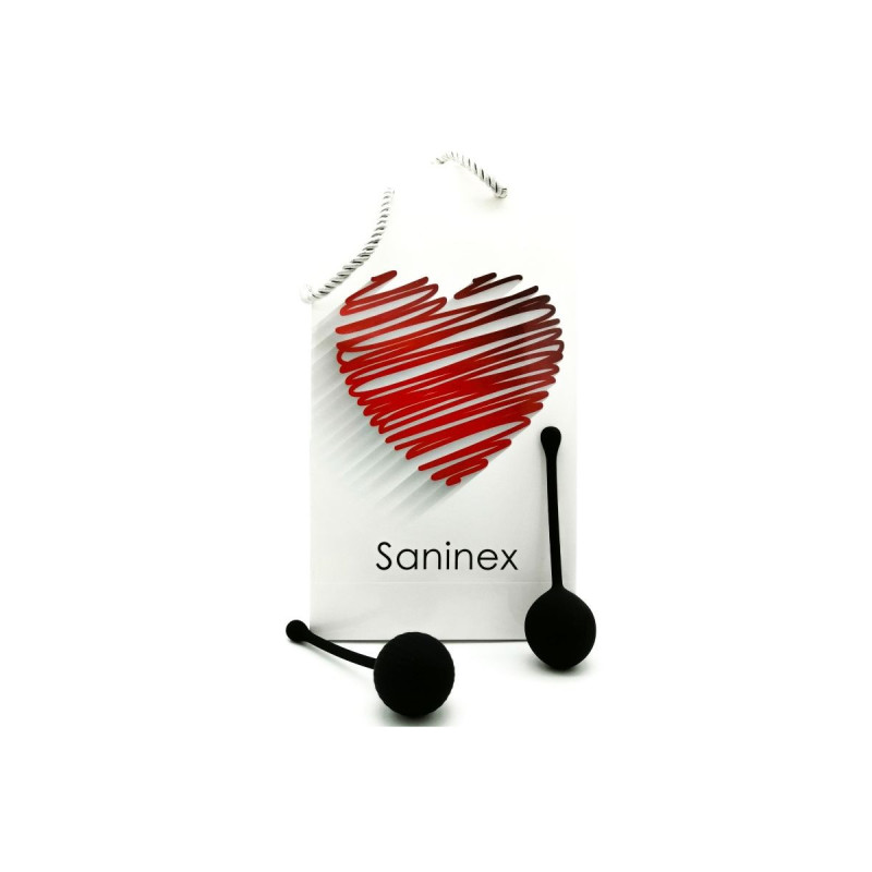 SANINEX - BALLE NOIRE CLEVER - SANINEX SEXTOYS - Balles de base