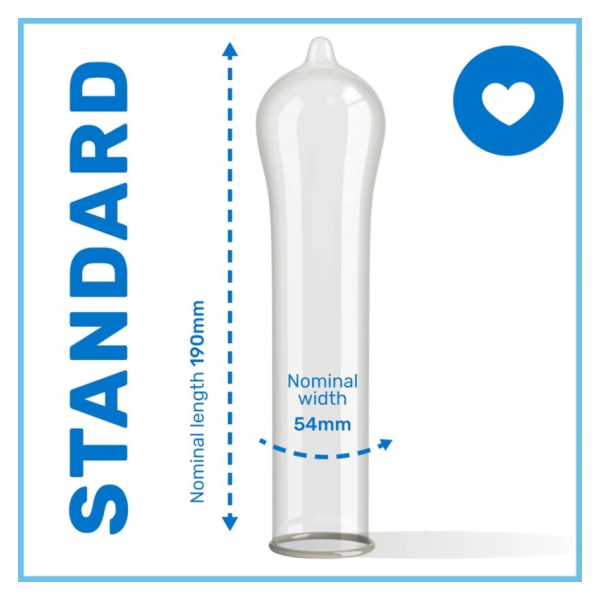 PASANTE - RED RIBBON NATURELLE FORMATPASSENDE KONDOMS 54 MM 144 STÜCK