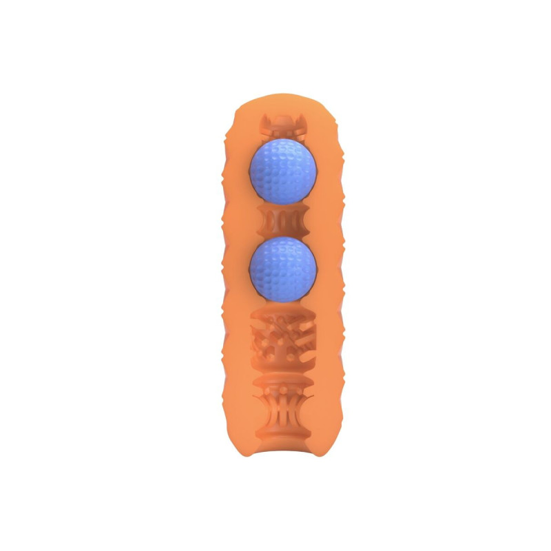 Pretty Love - Twin Balls Männlicher Masturbator Orange | Vybes.it