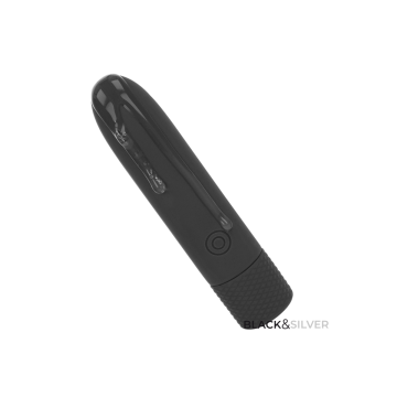 Black & Silver - Geri Usb Wiederaufladbarer Vibrierender Bullet 8
