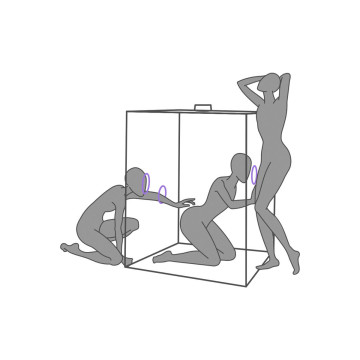 Secret Dome - Kink Club Cabina Scandale Morado | Vybes.it