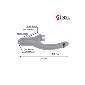 IBIZA - HI-TECH RABITT BRUSHING MULTI-CELL CLITORIAL AND DOUBLE WAVE…