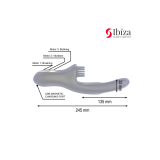 IBIZA - VIBRATORE CLITORIALE MULTICELLULARE E DOPPIA ONDA CON SPAZZOL…