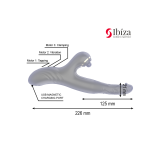 IBIZA - DOUBLE VIBRATEUR TWO DRAGONS NOIR - IBIZA TECHNOLOGY - Vibrat…