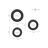INTENSE - HUGH 3 BASIC PENISRINGE AUS SILIKON SCHWARZ - INTENSE FOR H…