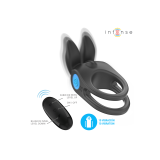 Intense - Sam Vibrateur Double Anneau Pénis 10 Vibrations Noir |