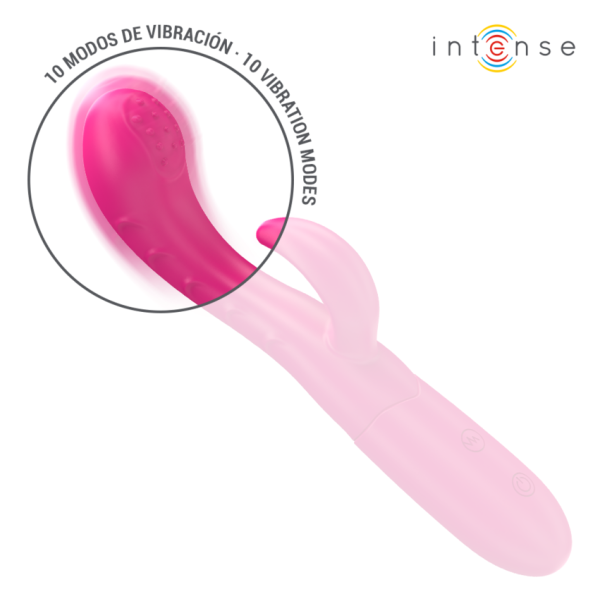 INTENSE - AMARA VIBRATEUR AVEC LANGUE STIMULANTE 10 VIBRATIONS ROSE