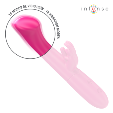 INTENSE - JULIETA VIBRATEUR RABBIT 18,6 CM 10 VIBRATIONS ROSE
