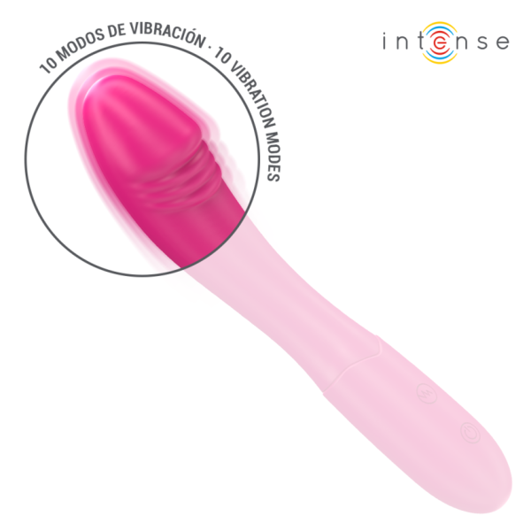 INTENSE - BELINDA VIBRATORE 19 CM FLESSIBILE 10 VIBRAZIONI ROSA