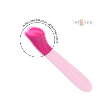 Intense - Paty Vibrador 19 Cm Flexible 10 Vibraciones Modelo 2 Rosa
