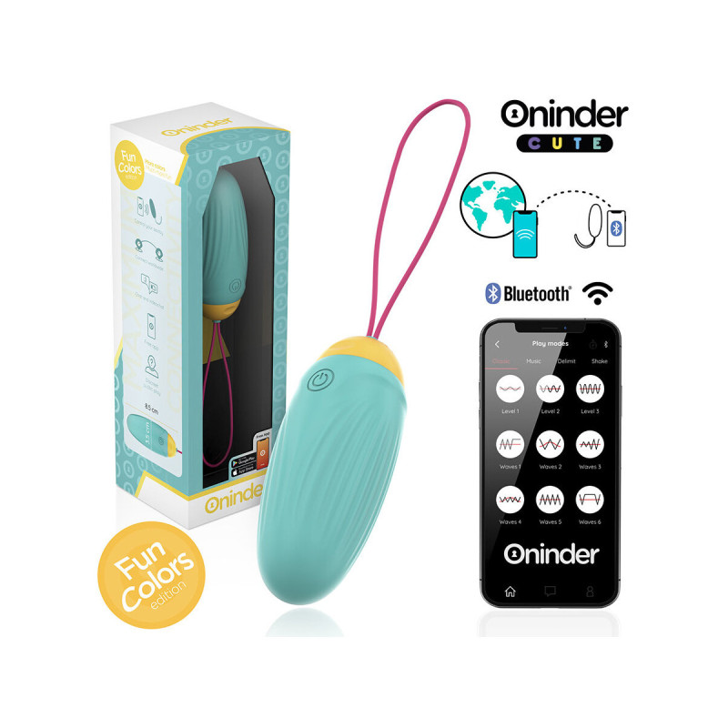 Oninder Cute - Love Pleasure Huevo Vibro - Gemas Rotadoras Silicona