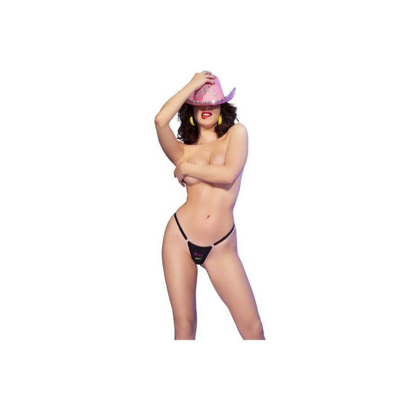 CHILIROSE - CR 4836 PERIZOMA KISS ME NERO L/XL - CHILIROSE PANTIES &…