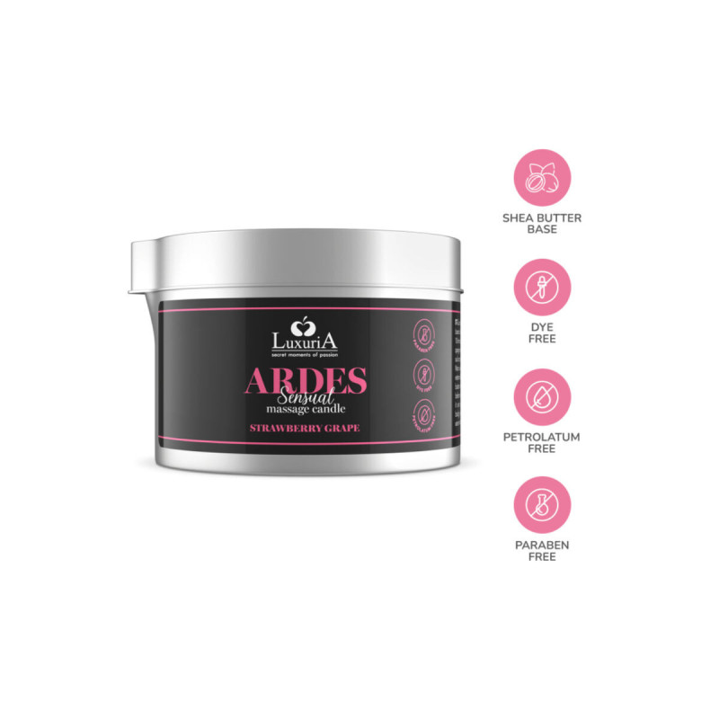 INTIMATELINE LUXURIA - CANDELA DA MASSAGGIO ALL'UVA - Candele da mass…