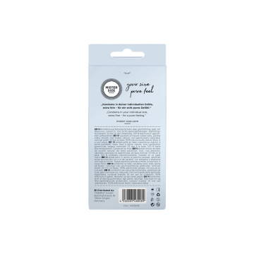 MISTER SIZE - CONDOM SIZE M 53 MM (10 UNITS) - Boxes of 4 to 24