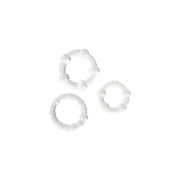 SEVEN CREATIONS - SET DI TRE ANELLI PER PENE TRASPARENTI - Accessori…