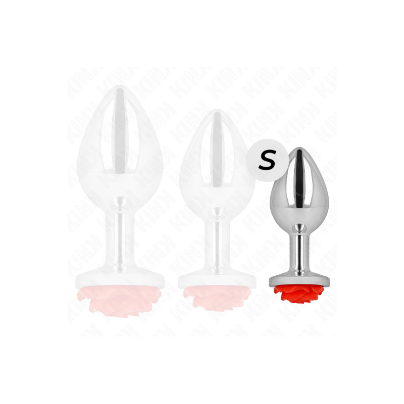 KINK - PLUG ANAL ROSE ROUGE TAILLE S - KINK PLEASURE PLUGS - Bouchon…