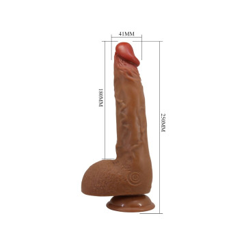 Baile - Magnifique Vibrateur Réaliste Wilks 5 Réglages 25 Cm Mulato