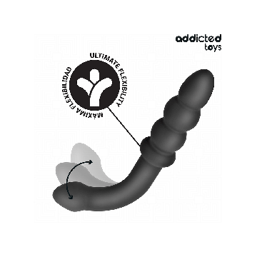 Addicted Toys - Double Anal Massager Silicone 16.5 Cm | Vybes.it