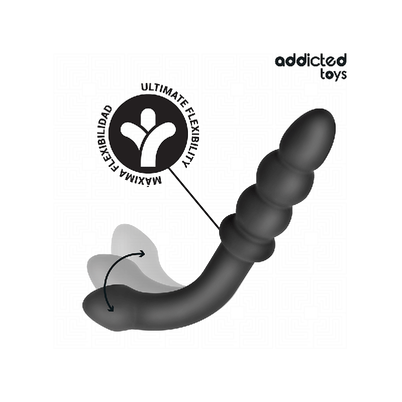 Addicted Toys - Double Anal Massager Silicone 16.5 Cm | Vybes.it