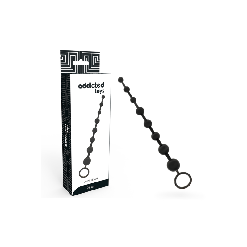 ADDICTED TOYS - BILLES ANAL 29 CM NOIR - Perles anales | Vybes.it