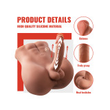 XISE - BERTLETT DILDO ASS MASTURBADOR DILDO Y ANO REALÍSTICO POSICIÓN FRONTAL CON THRUSTING 18 CM