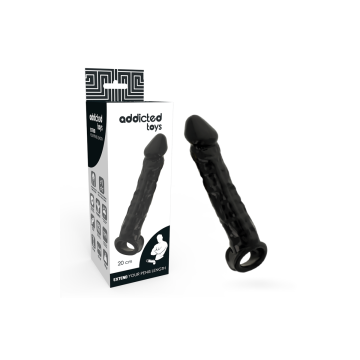 Addicted Toys - Extensor Para El Pene Negro | Vybes.it