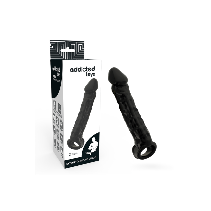 Addicted Toys - Extensor Para El Pene Negro | Vybes.it