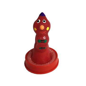 CONDOMERIE - HANDPAINTED NOVELTY CONDOMS WORM - Funny Condoms