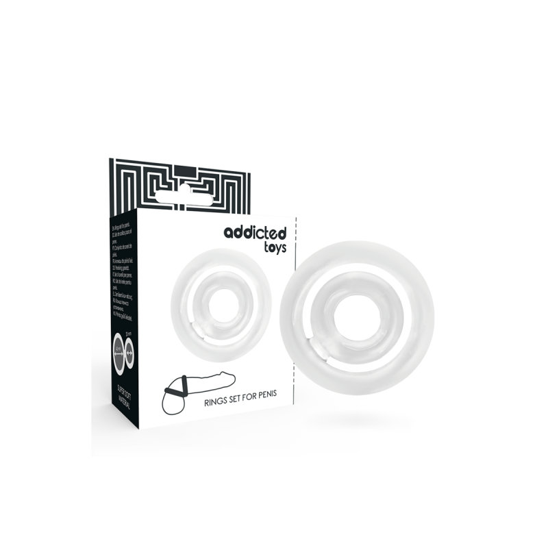 ADDICTED TOYS - POTENZ- C-RING PENE CHIARO - Cockring senza vibrazione