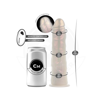 COCK MILLER - DILDO WITH SUCTION CUP, LIGHTS AND VIBRATION WITH REMOT…