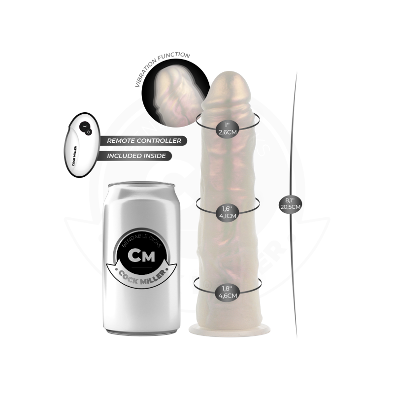 COCK MILLER - GODE AVEC VENTOUSE, LUMIÈRES ET VIBRATIONS AVEC TÉLÉCOM…