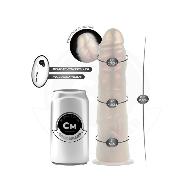 COCK MILLER - GODE AVEC VENTOUSE, LUMIÈRES ET VIBRATIONS AVEC TÉLÉCOM…
