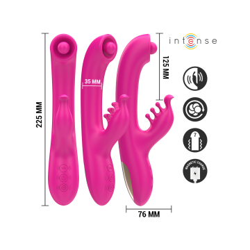Intense - Christina Multifunktions - Rabbit - Vibrator 22,5 Cm Rosa