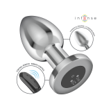 Intense - Plug Anal 10 Vibrations Métal Avec Télécommande L |