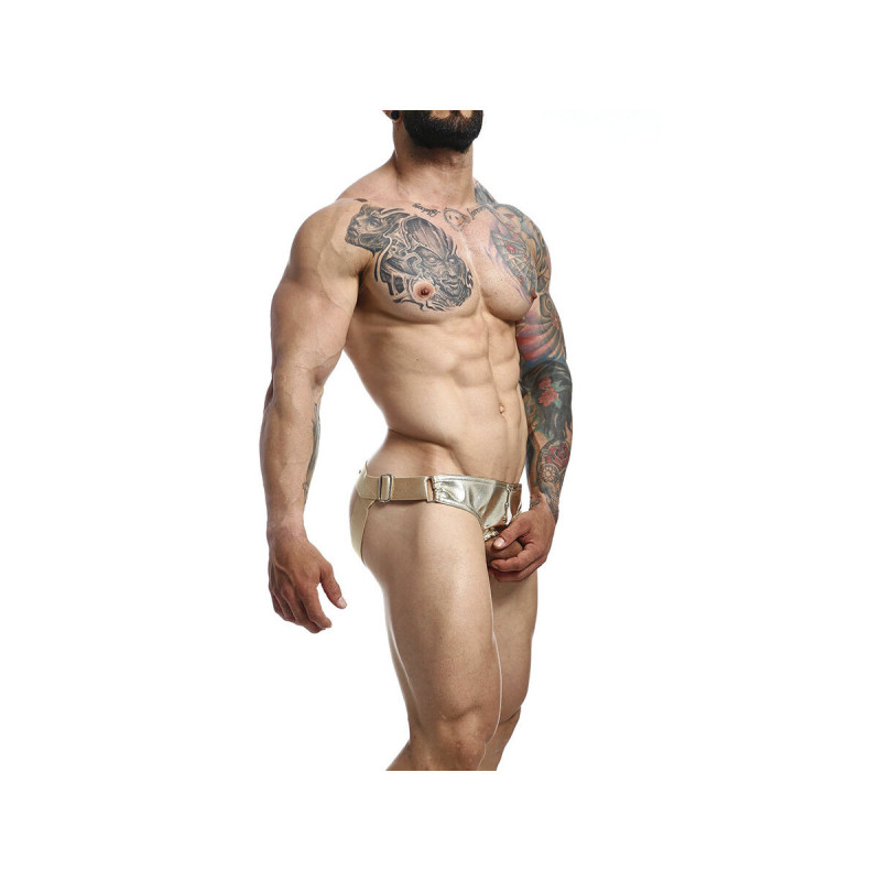 MOB - DNGEON JOCKSTRAP ANNEAU PÉNITENTIAIRE DORÉ TAILLE UNIQUE - Jock…